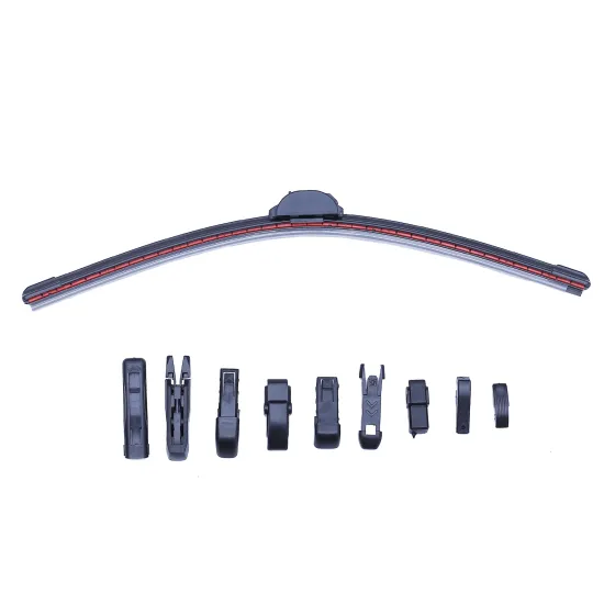 Universal Quality Replacement Windscreen Wipers with 10 Adaptors for Different Wiper Arms
