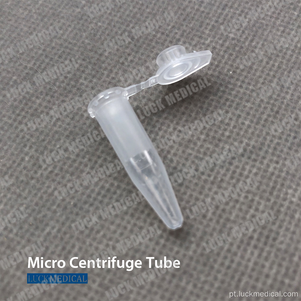 Tubos de micro centrífuga 0,5ml/1,5 ml/2ml/5ml