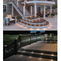 Luzes de deck de LED para decoração de quintal