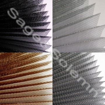 Hot Sale PP Material Pleated/Plisse Window Screen, Plise/Pileli Sineklik
