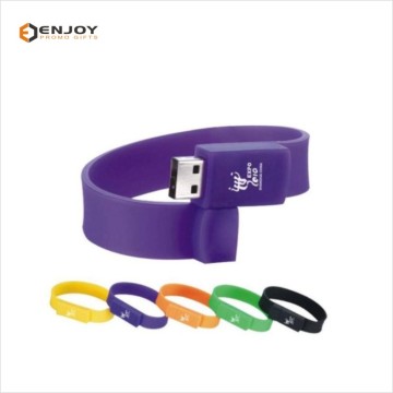 High-Capacity Silicone Wristband USB Flash Drives: 2G to 32G