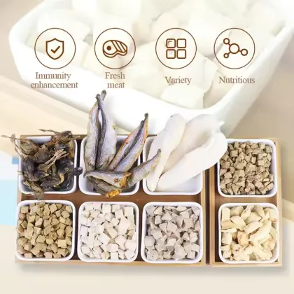 Wholesale Natural Freeze Dried Quail Cat Food and Egg Yolk Snacks