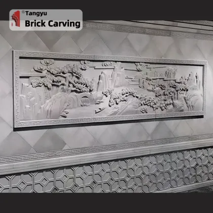 Wall decoration relief landscape painting