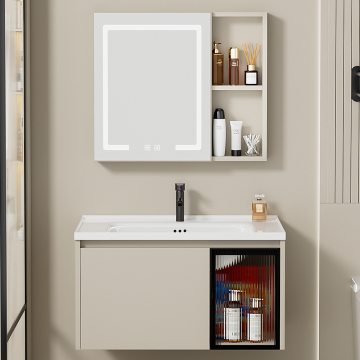 Modern Frame Mirror Cabinet with Storage for Hotel Bathroom Vanities