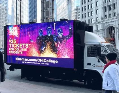 Waterproof P3 LED Mobile Screens for Vehicle Truck Van Advertising