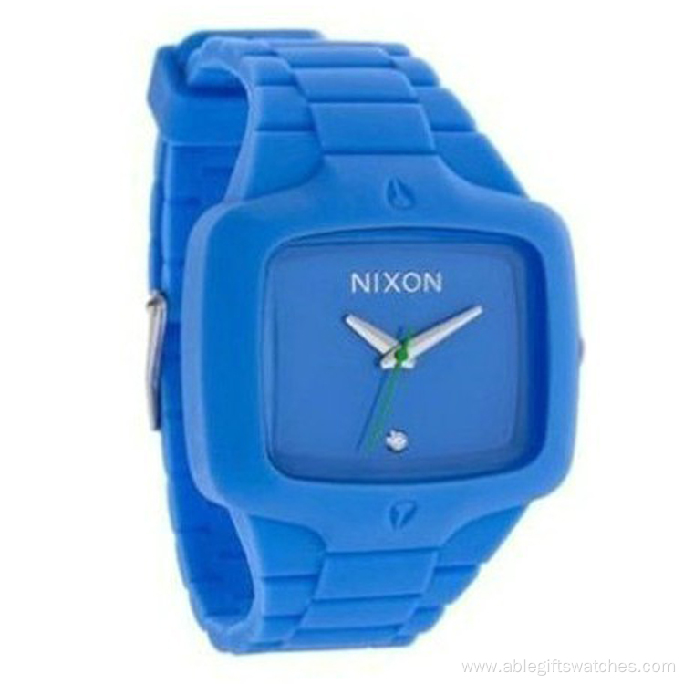 Sports Silicone Wrist Watch Square Colorful