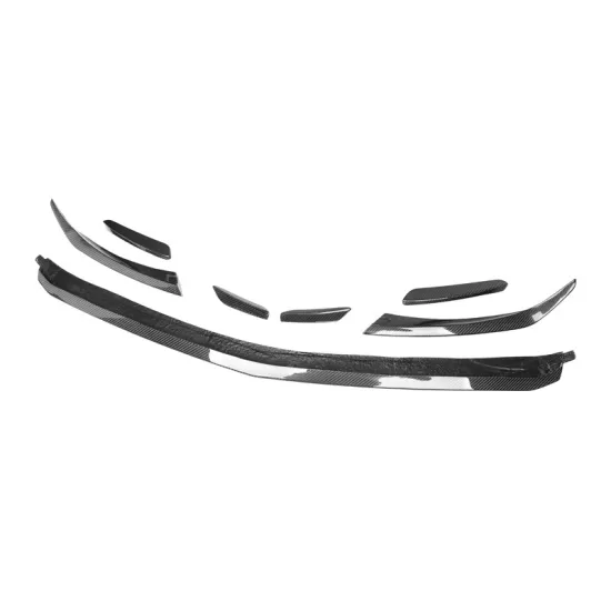 Mercedes Benz A-Class W177 Sport Edition Car Modification: Carbon Fiber Front Lip and Chin Bumper Upgrade