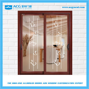 Good workmanship opaque bottom rolling sliding door