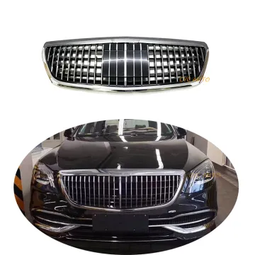 Chrom Front Bumper Grille S680 Maybach Style for Mercedes Benz S CLASS W222 2014-2018