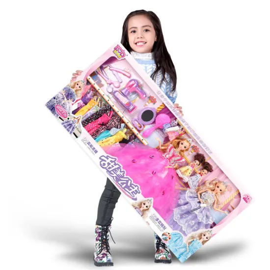 Low MOQ Fashion Big House Furniture Accessories: Ideal Girl Toy Birthday Gift Doll Set for Kids