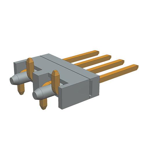 Conector de cabeçalho de pino de linha única de 2,00 mm - tipo SMT com postagem