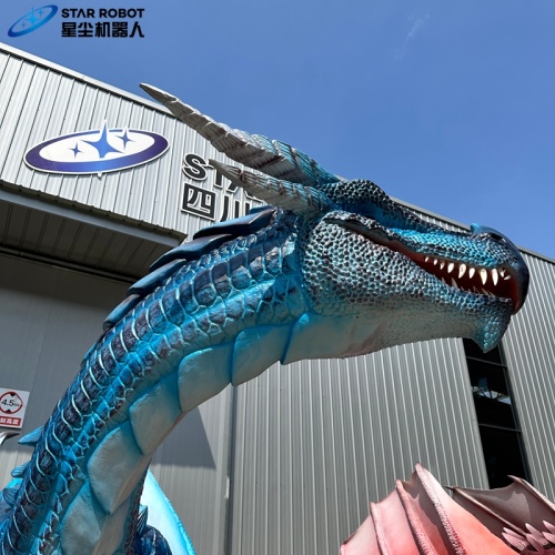 Naga Mekanik Interaktif untuk Taman Hiburan Luar Ruang