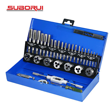 SUBORUI Hss 32pcs Metric Thread Tap and Die Set for Metal Alloy Threads