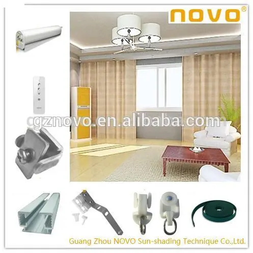 NOVO 2014 new made curtain motors/tubular motors for one way window blinds parts / window curtains motors for home decoration