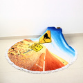 Microfiber Flannel Circle Round Large Plush Beach Towel