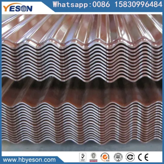 Color Ribbed corrugated roofing metal steel sheet