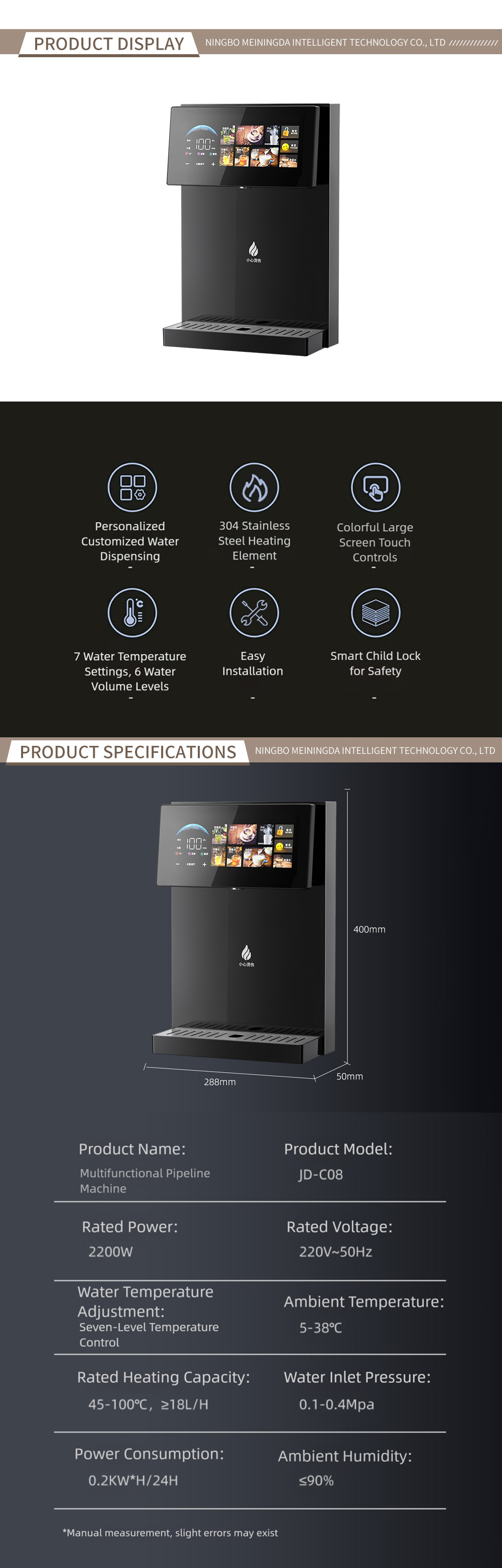 Wall-mounted air conditioning unit 6-1-1-X