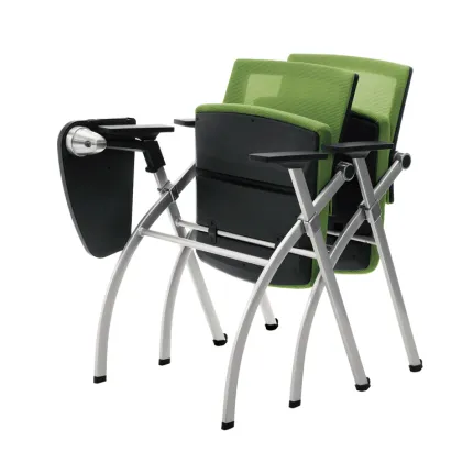 Modern Design Conference Chair with Writing Tablet - Fashionable School Furniture for Training or Conference Rooms
