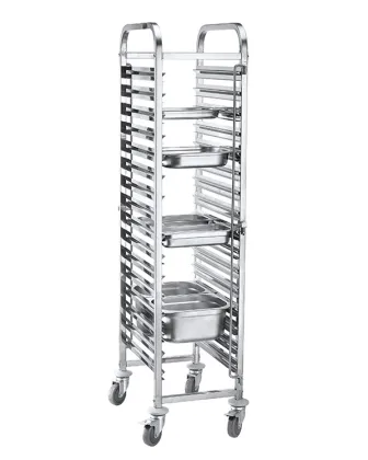 Square Tube Bakery Bread Rack Trolley