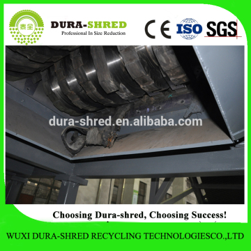 Dura-shred used rubber tires recycling machine