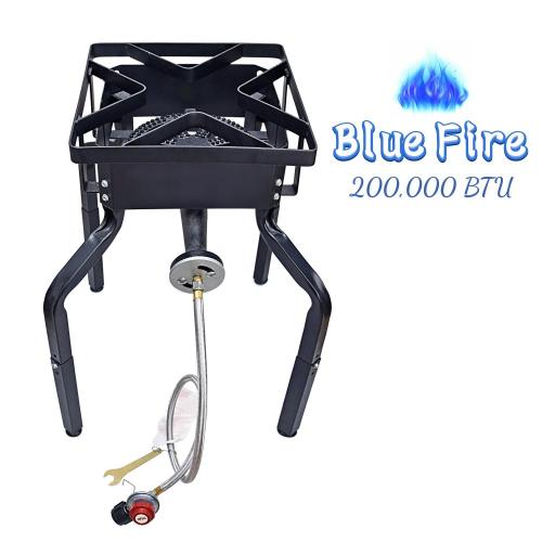 Outdoor High Pressure Burner Stove with Adjustable Legs
