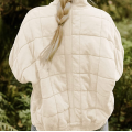 Manteau à manches longues dolman hivernale pour femmes