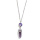 fish's scales hexagonal prism Amethyst Necklace