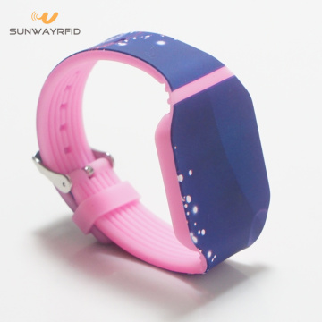 2019 New full colors printing silicone rfid wristbands