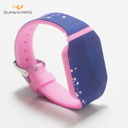 2019 New full colors printing silicone rfid wristbands
