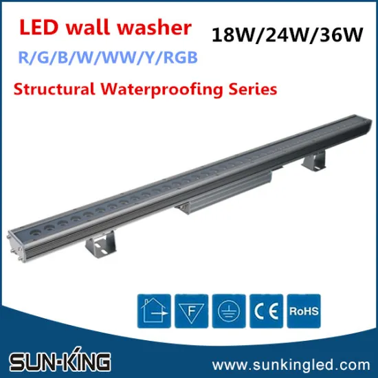 Wholesale popular waterproof ip65 18 watts led bridge wall wash lamp, liner wallwasher led 18W