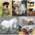 Impermeable de perro mascota transparente