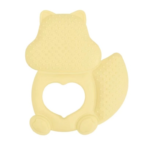 Squirrel Design Toy Pacificier Clip Silicone Teether