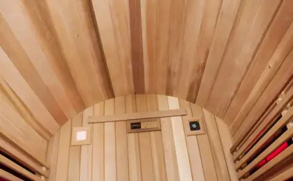 Barrel Infrared Sauna New Style Sauna Barrel Cedar Wood Outdoor Sauna