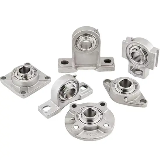 Mounted Square Flanged Housing Pillow Block Bearing Stainless Steel Bearing with Seat
