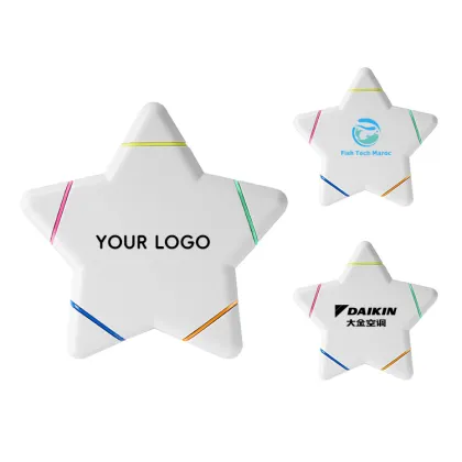 BKS Factory Wholesale: Cheap Logo Printing Star Shape Highlight Marker Pen