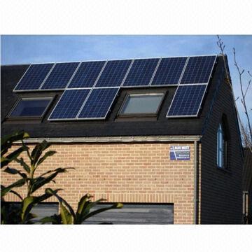 Ground-mounted solar power systems for home use