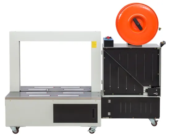 Low platform automatic strapping machine