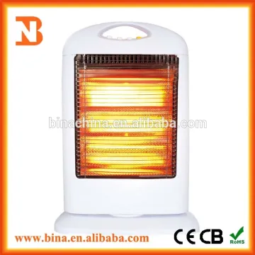 white portable electric halogen infrared room heater
