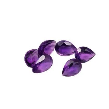 Pear Amethyst Natural AAA Quality Pear Shape Cut