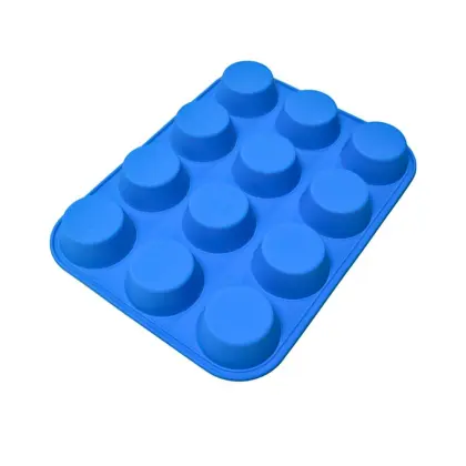 12- cavity Silicone Texas Muffin Pan