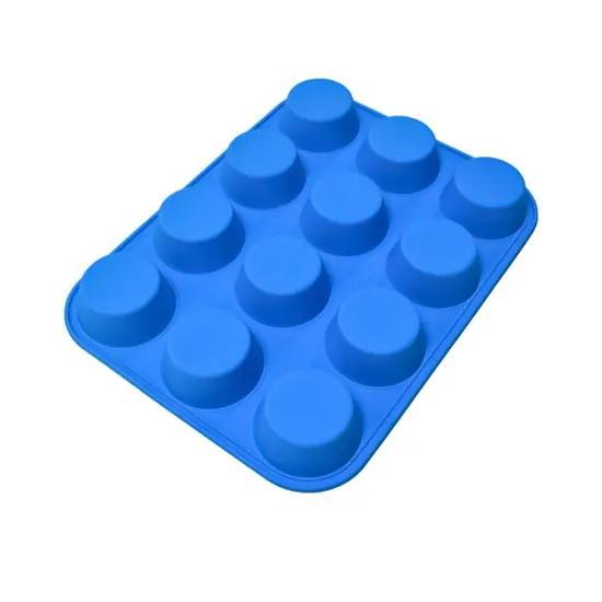 12- cavity Silicone Texas Muffin Pan