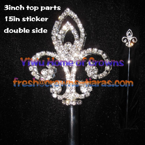 18 inch Kristal Pageant tongkat