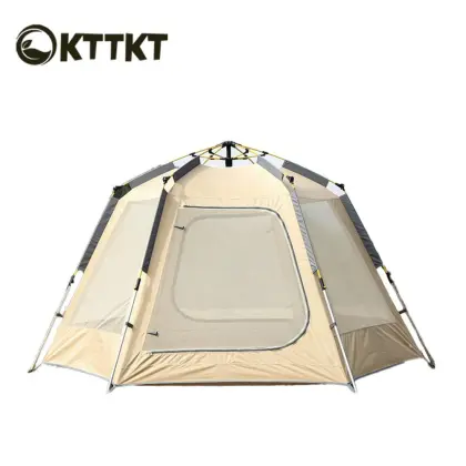 Instant Tent - Spacious Hexagonal Family Camping Tent