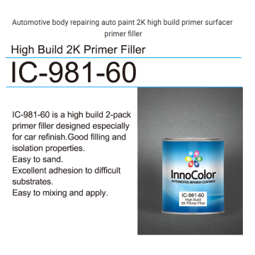 High Build 2-Pack Primer Filler For Car Refinish