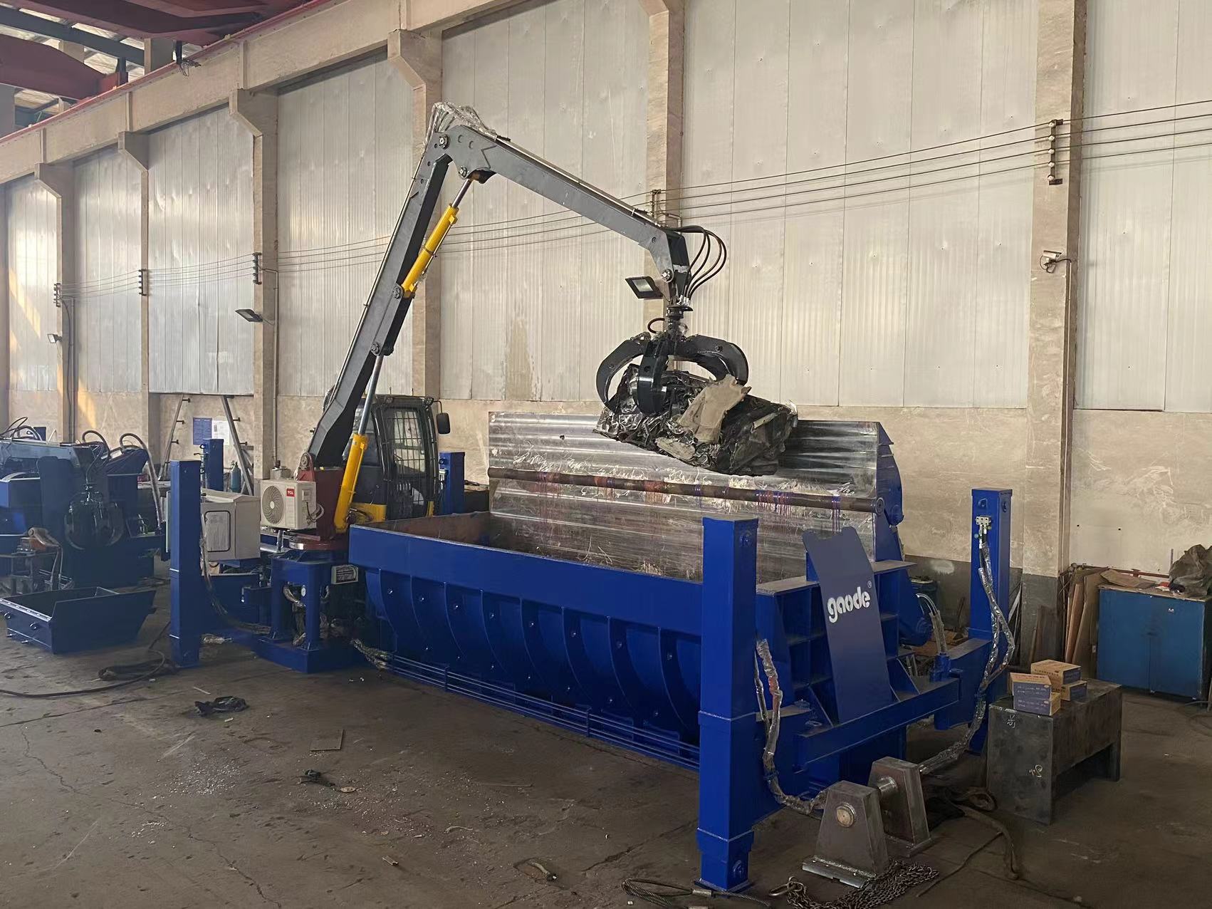 Automatically Portable Mobile Car Baler Pressing Machine