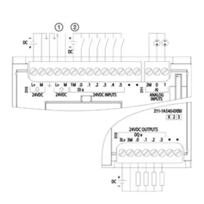 SIEMENS 1211C DC/DC/DC CPU Module 6ES7211-1AE40-0XB0