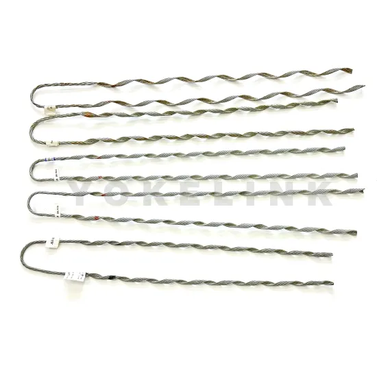 Aluminum Dead End Preformed Guy Grip For Power Fittings