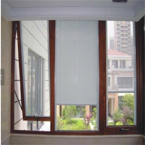 Aluminum Top Hung Window with Built-in Blind