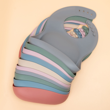 Wholesale Customized Baby Waterproof Silicone Bibs - 100% BPA Free and Food Grade