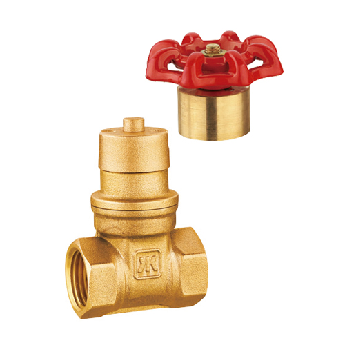 J1013 brass magnetic lockable gate valve